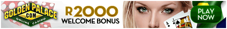 New Players receive R2000 Welcome Bonus at Golden Palace Casino