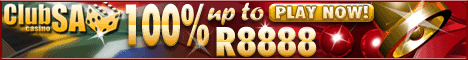 Visit Club SA Casino today and receive 100% up to R8888!