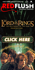 Click here to receive your 50 free spins with Lord of the Rings at Red Flush Casino